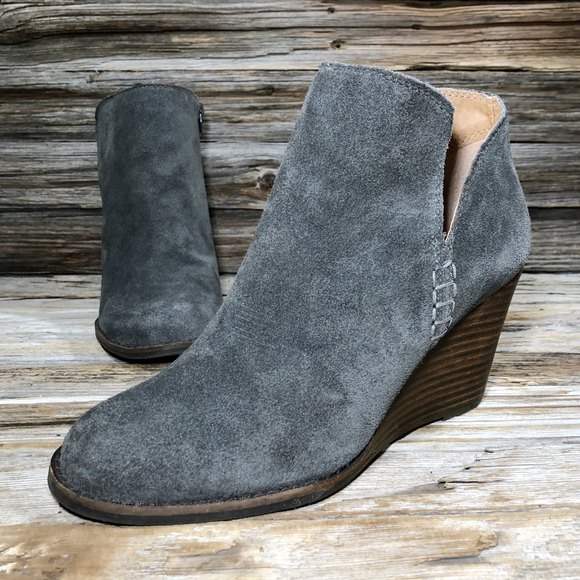 Shoes | Lucky Brand Yimme Grey Leather 
